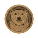 しろくまカフェ ラテアートコルクコースター/シロクマくん