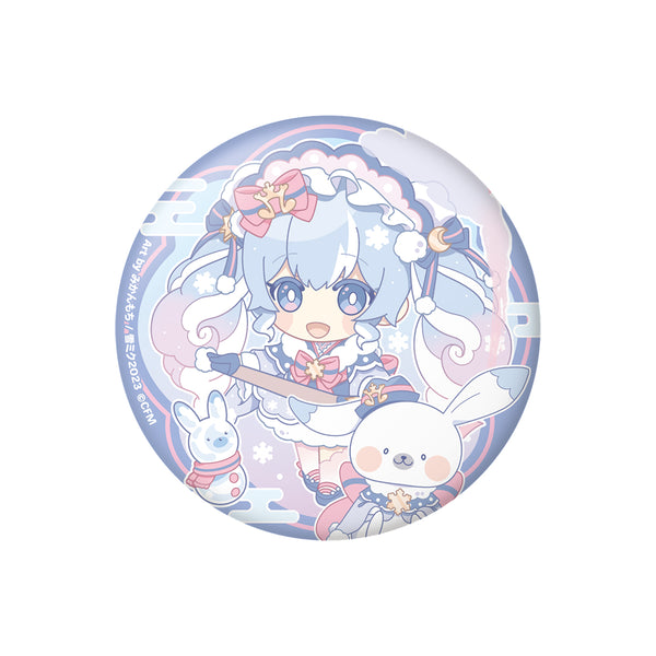 SNOW MIKU 2023 ぷにぷに缶バッジ/初音ミク みかんもちver.