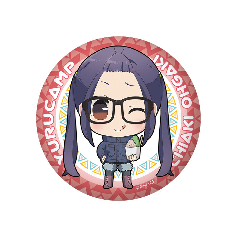 ゆるキャン△ てへぺろぷにぷに缶バッジ【千明ver.】