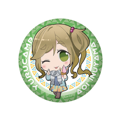 ゆるキャン△ てへぺろぷにぷに缶バッジ【あおいver.】