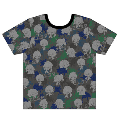 ゾンビランドサガ 総柄Tシャツ
