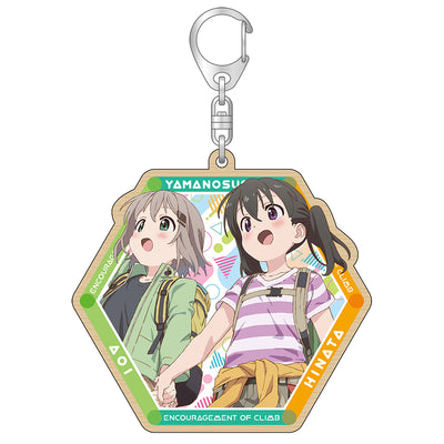 ヤマノススメ サードシーズン ウッドキーホルダー【あおい&ひなたver.】
