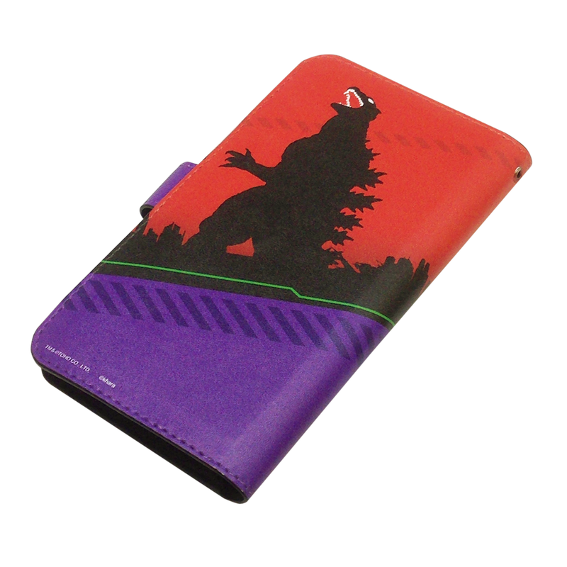ゴジラ対エヴァンゲリオン スマホクリーナー付スライド手帳型 ゴジラ対エヴァンゲリオン スマホクリーナー付スライド手帳型